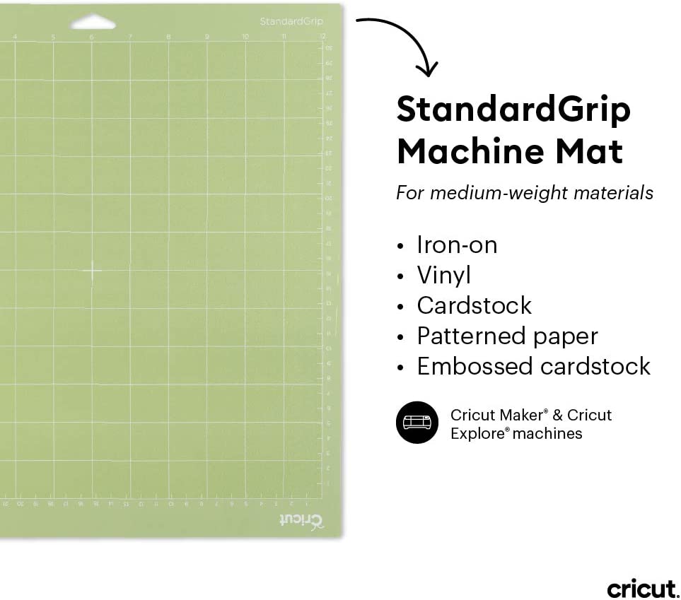 Cricut Explore/Maker LightGrip - StandardGrip - StrongGrip Machine Mat Variety Pack (30x30cm) 1-pack