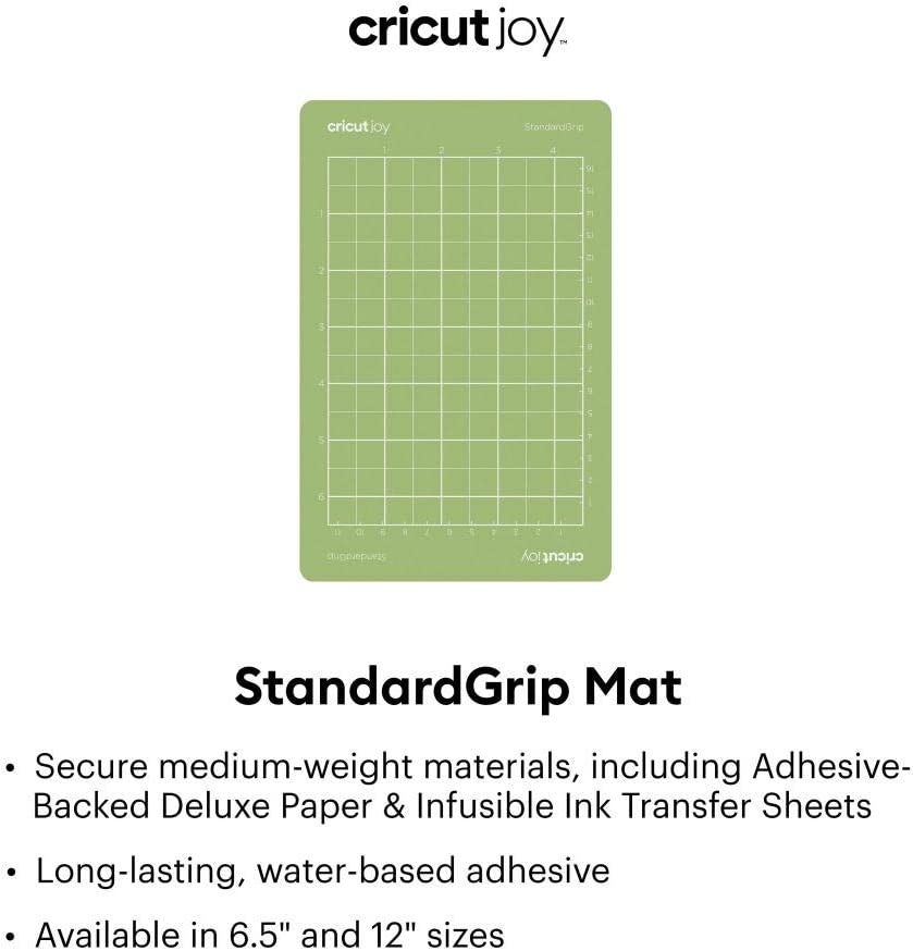CRICUT JOY STANDARD GRIP MACHINE MAT 1 PACK/11.4 cm x 16.5 cm