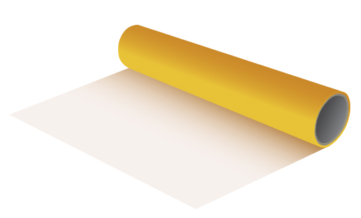 GIO-FLEX PU STANDARD HEAT TRANSFER VINYL (1 M x 50 CM)/GOLDEN YELLOW