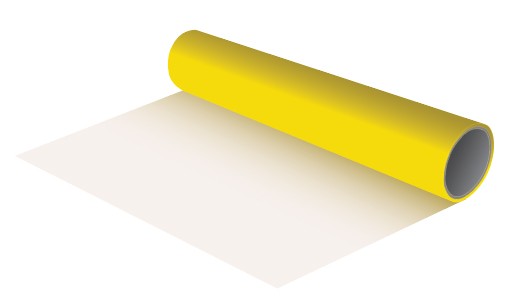 GIO-FLEX PU STANDARD HEAT TRANSFER VINYL (1 M x 50 CM)/LEMON YELLOW