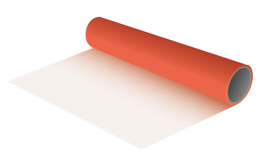 GIO-FLEX PU STANDARD HEAT TRANSFER VINYL (1 M x 50 CM)/ORANGE