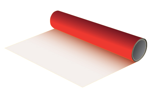 GIO-FLEX PU STANDARD HEAT TRANSFER VINYL (1 M x 50 CM)/RED