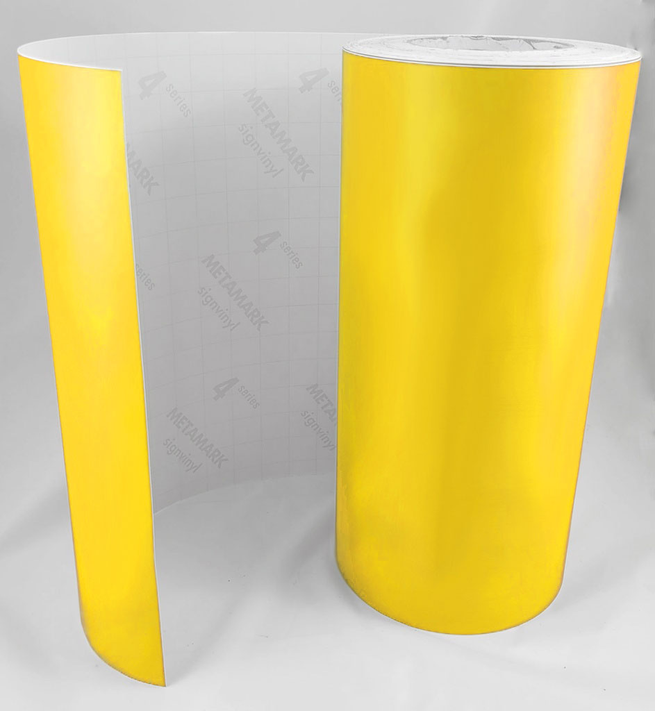 PERMANENT VINYL STICKER - MATT COLORS - 30.5 CM x 1 M/LEMON(XE-330M)