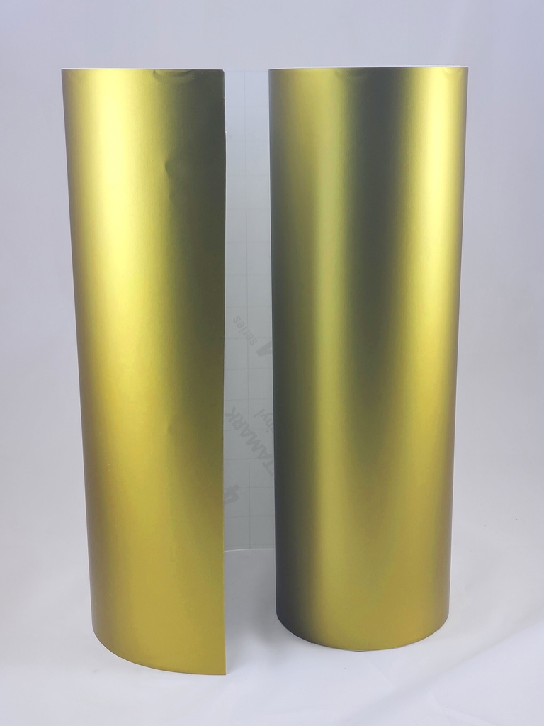 PERMANENT VINYL STICKER - MATT COLORS - 30.5 CM X 1 M/GOLD(XE-391M)