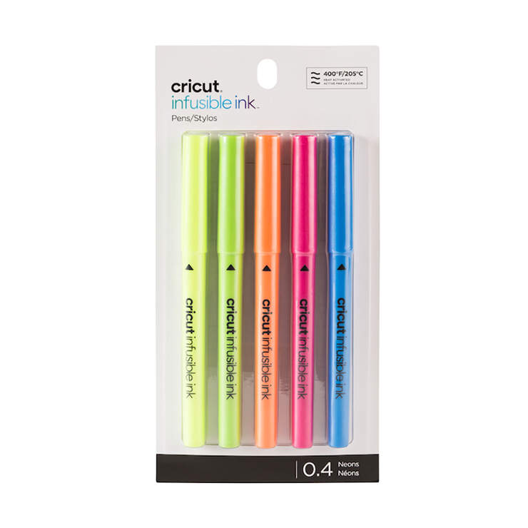 CRICUT EXPLORER/MAKER INFUSIBLE INK MEDIUM POINT PEN SET 5-PACK/BRIGHTS(NEON)