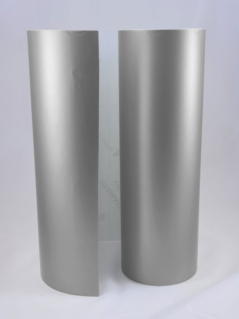 PERMANENT VINYL STICKER - MATT COLORS - 30.5 CM X 1 M/SILVER(XE-390M)