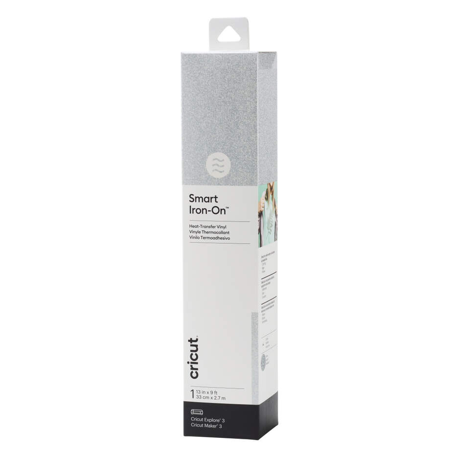 CRICUT SMART IRON-ON 33X273CM 1 SHEET/GLITTER SILVER