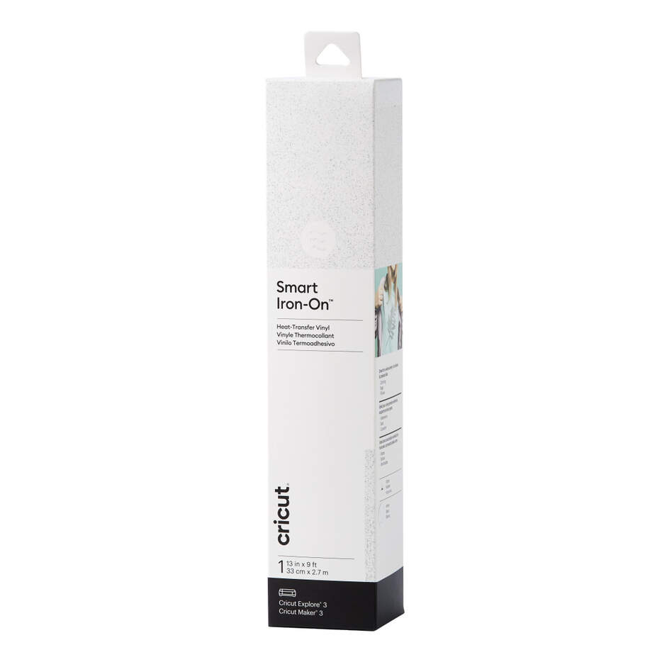 CRICUT SMART IRON-ON 33X273CM 1 SHEET/GLITTER WHITE
