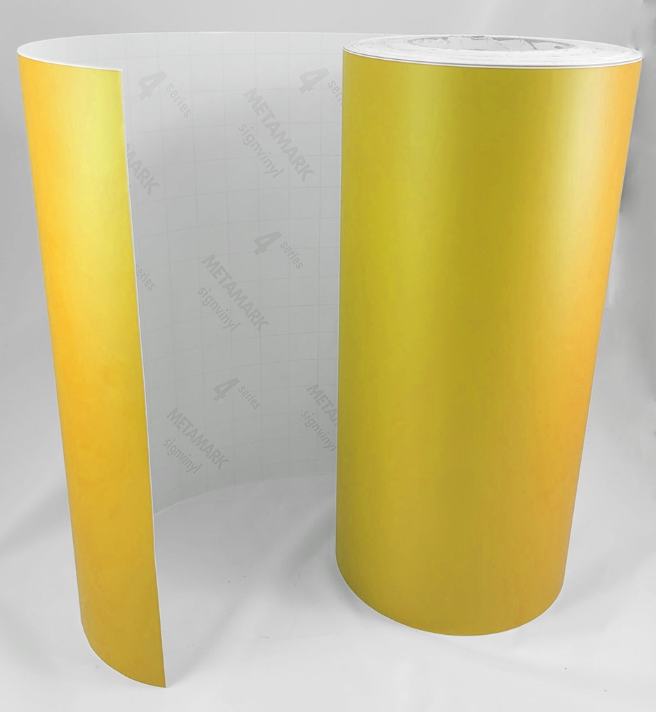 PERMANENT VINYL STICKER - MATT COLORS - 30.5 CM X 1 M/MEDIUM YELLOW(XE-332M)