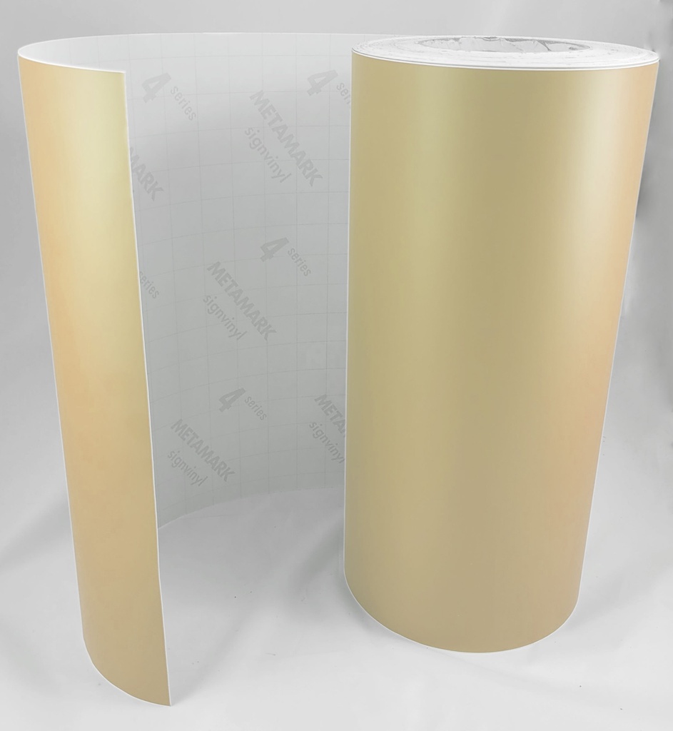 PERMANENT VINYL STICKER - MATT COLORS - 30.5 CM x 1 M/CREAM(XE-370M)