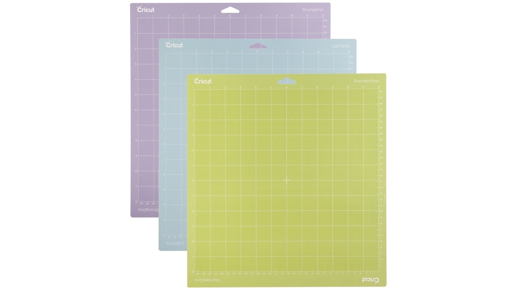CRICUT EXPLORE/MAKER LIGHTGRIP - STANDARDGRIP - STRONGGRIP MACHINE MAT VARIETY PACK (30X30CM) 1-PACK