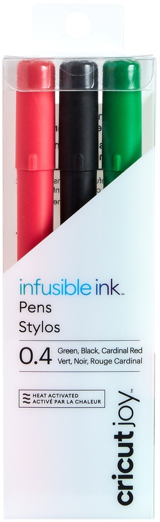 CRICUT JOY INFUSIBLE INK FINE POINT PEN SET 3-PACK / BLACK, RED, GREEN