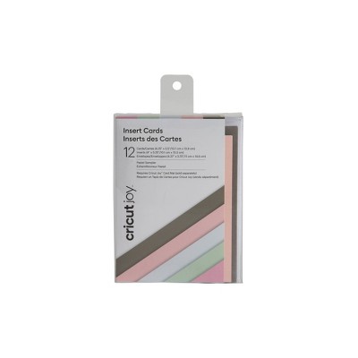 CRICUT JOY INSERT CARDS - 10.8 CM X 14 CM / PASTELS - A2 - 12 CARDS