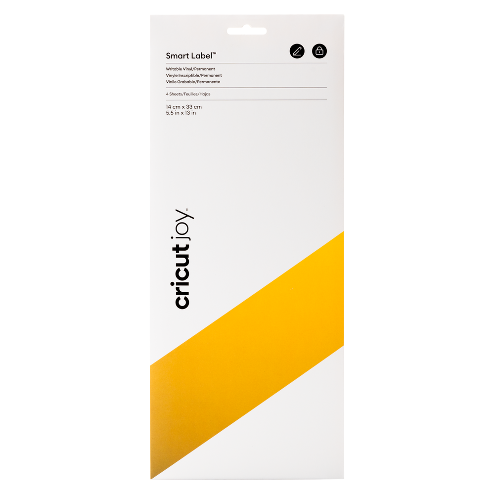 CRICUT JOY SMART PERMANENT LABEL - WRITABLE VINYL GOLD - 4 SHEETS / 14 CM X 33 CM