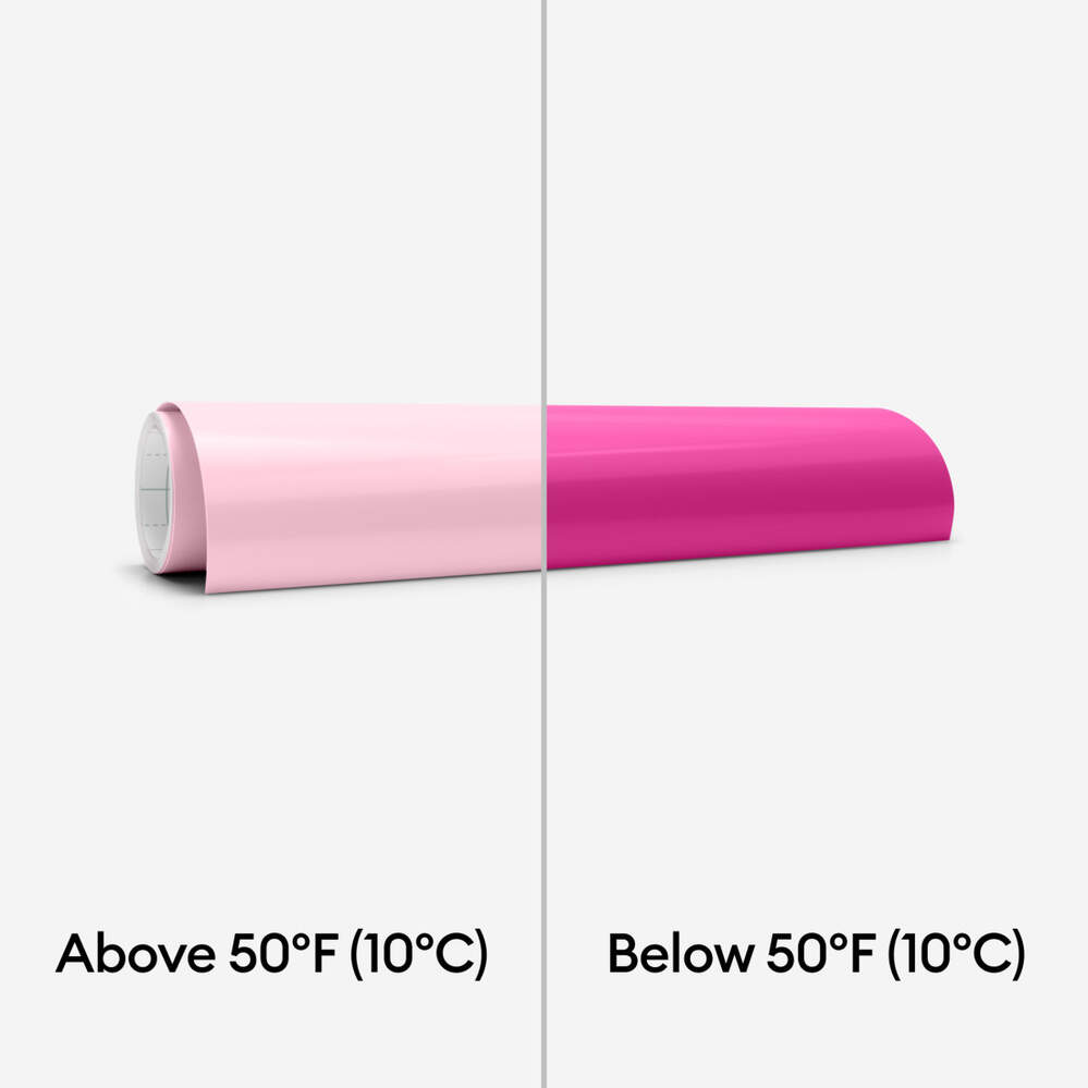 CRICUT COLD ACTIVATED COLOR CHANGING VINYL PERMANENT LIGHT PINK - MAGENTA / 30.5 X 61 CM