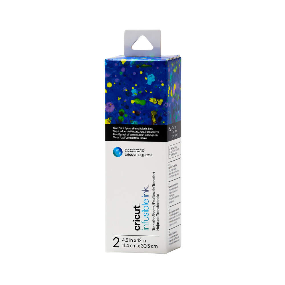 CRICUT JOY INFUSIBLE INK TRANSFER SHEETS 2-PACK / BLUE PAINT SPLASH