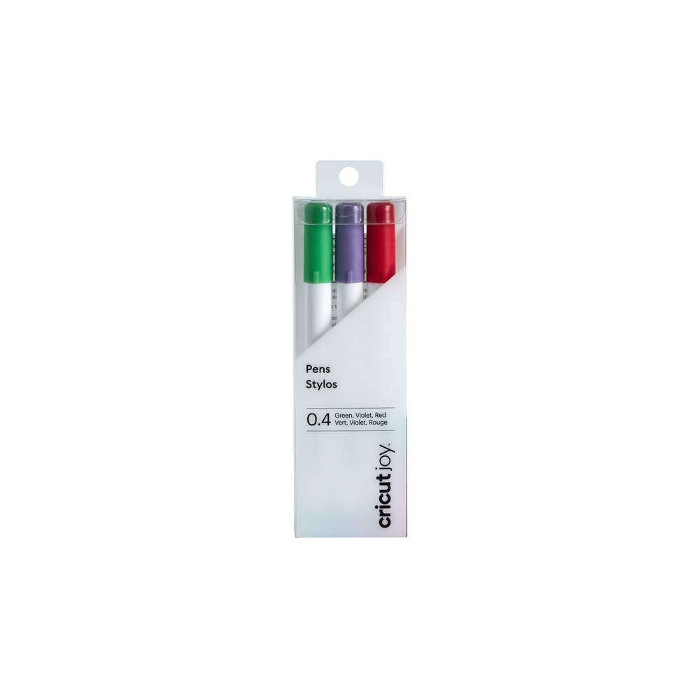 CRICUT JOY FINE POINT PEN SET - 3 PACK/GREEN, VIOLET & RED