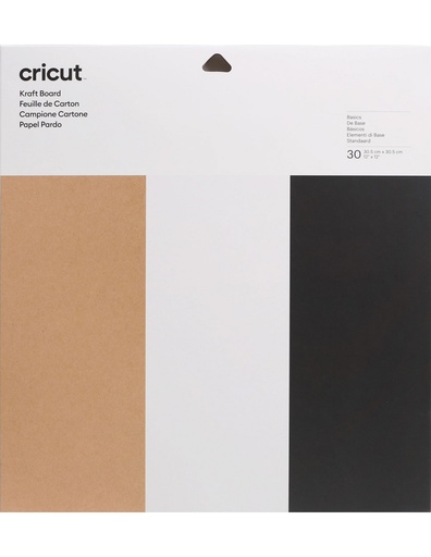 [2007762] CRICUT KRAFTBOARD 30X30CM 20-PACK (SAMPLER)