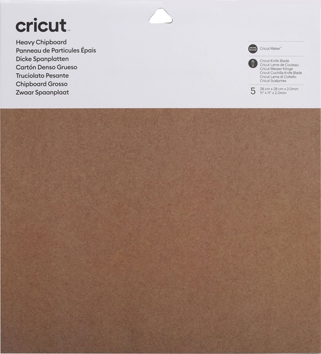 [2007761] CRICUT HEAVY CHIPBOARD 11X11" 5-PACK