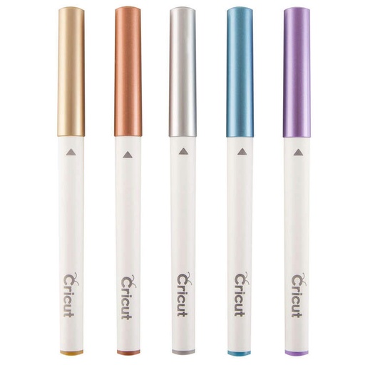 [2008406] CRICUT EXPLORE/MAKER MEDIUM POINT PEN SET 5-PACK (METALLIC)