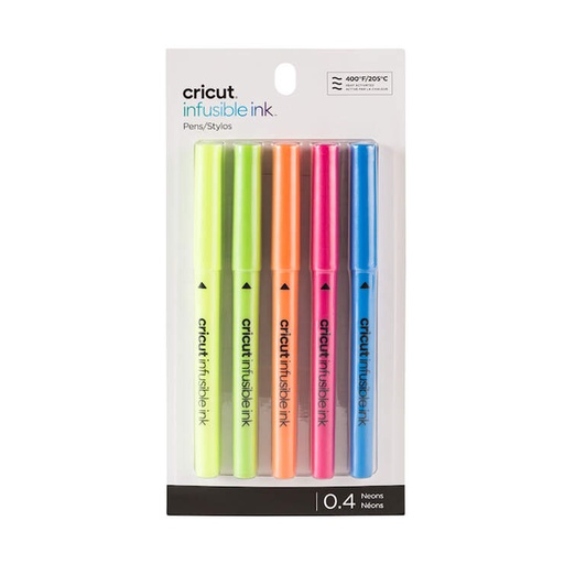 [2006258] CRICUT EXPLORER/MAKER INFUSIBLE INK MEDIUM POINT PEN SET 5-PACK/BRIGHTS(NEON)