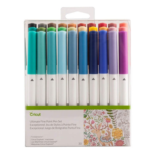 [2004060] CRICUT EXPLORE/MAKER FINE POINT PEN SET-30 PACK/ULTIMATE