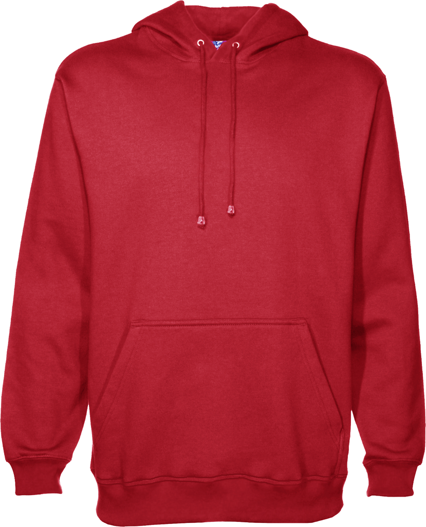 BLANK PULLOVER HOODIE-RED-D SANDHU