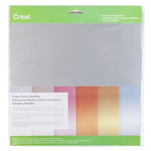 [2002741] CRICUT POSTER BOARD 30X30CM 6-SHEETS (METALLIC)