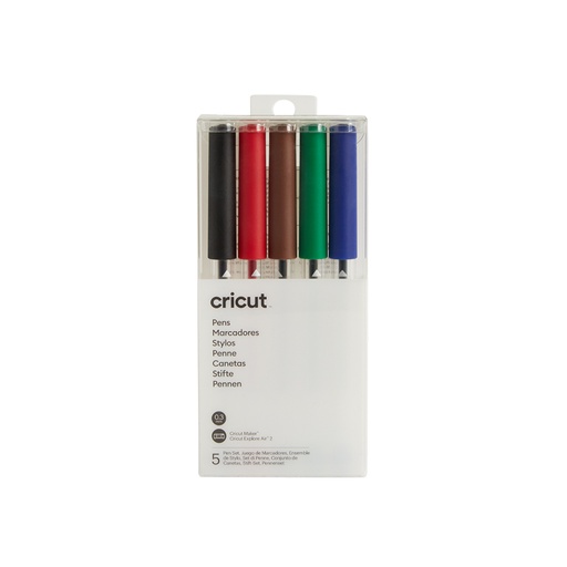 [2007643] Cricut Explore/Maker Extra Fine Point Pen Set 5-pack / Basics