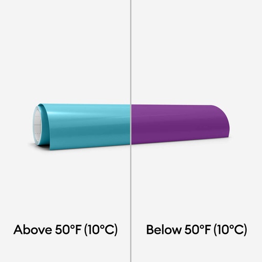 [2009590] Cricut Cold Activated Color Changing Vinyl Permanent Turquoise - Purple / 30.5 X 61 CM