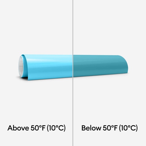 [2009588] Cricut Cold Activated Color Changing Vinyl Permanent Light Blue - Turquoise / 30.5 X 61 CM