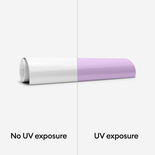 [2010176] Cricut UV Activated Color Changing Iron-On - White - Violet / 30.5 X 48.2 CM